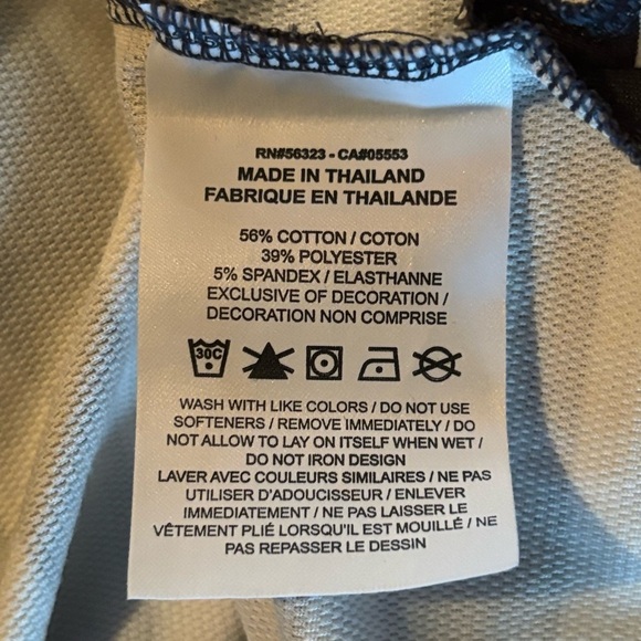 Nike Striped Navy and White Top Size Small - Picture 8 of 8